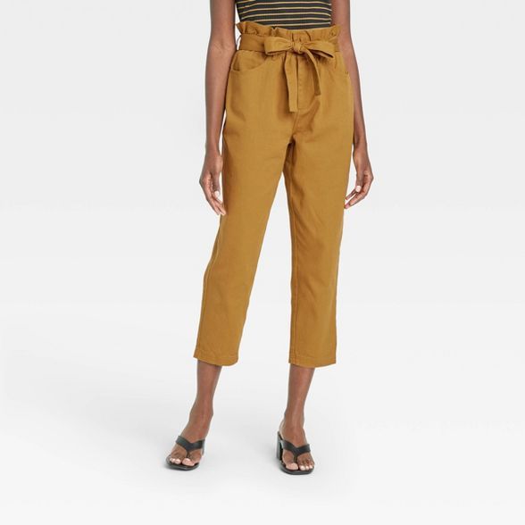 Women's Ankle Length Paperbag Trousers - Who What Wear™ | Target