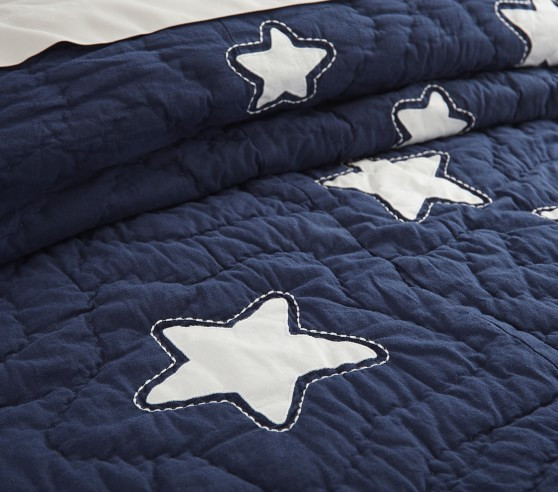 Shining Star Glow-in-the-Dark Quilt & Shams | Pottery Barn Kids