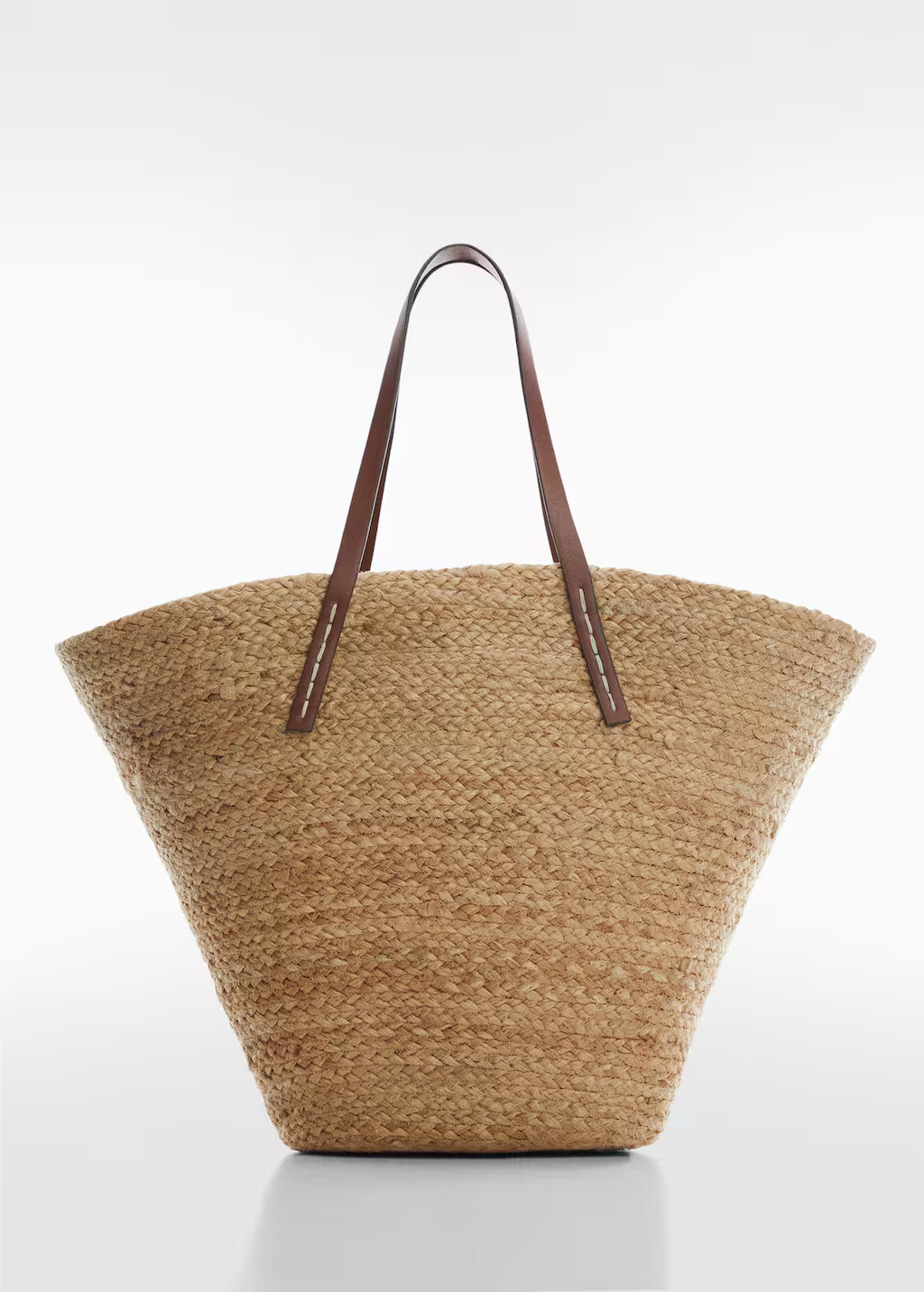 Jute basket bag | MANGO (US)
