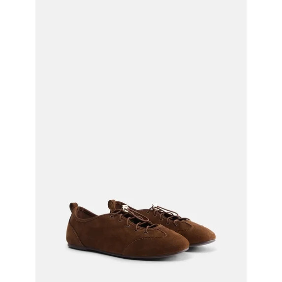 Scenario Women's Bungee Lace Faux Suede Sneakers | Walmart (US)