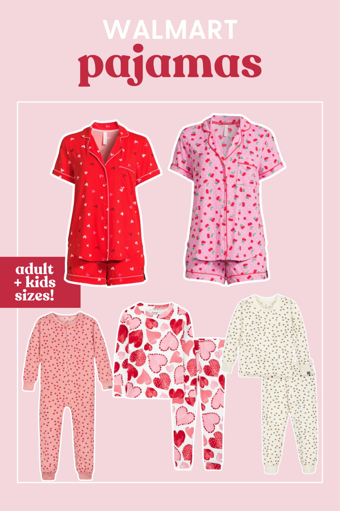 walmart pajamas for valentine’s day! 

#walmart #pajamas #valentinesday #heart #kids #adult

#LTKkids #LTKSeasonal #LTKMostLoved