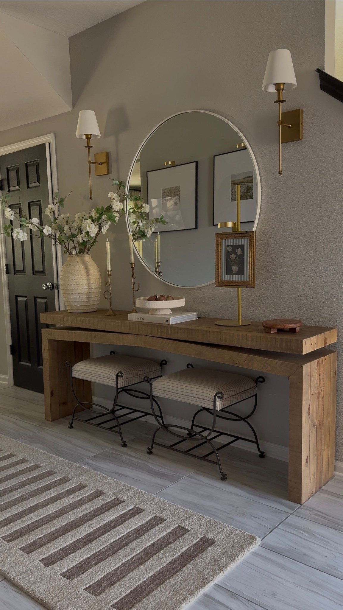 Current console table views- love these cherry blossom stems from Walmart! 

Console table, console table styling, entryway decor, spring decor 

#LTKSaleAlert #LTKSeasonal #LTKHome