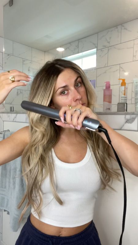 Morning hair refresh 🤍 linked my flat iron + wand! Code KAITCT320 will take 20% off site wide at T3! 

#LTKstyletip #LTKbeauty