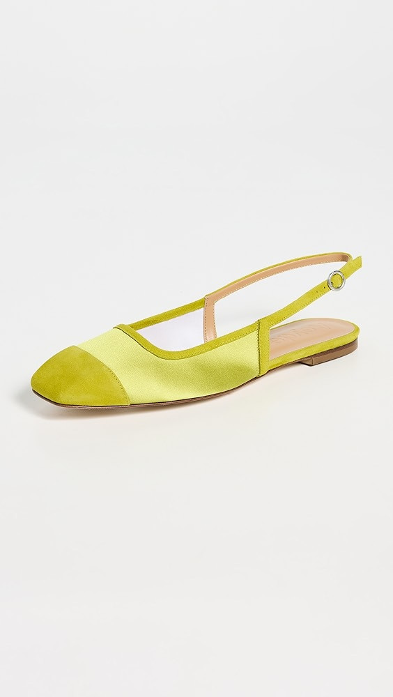 AEYDE Geraldine Satin Suede Cap Flats | Shopbop | Shopbop