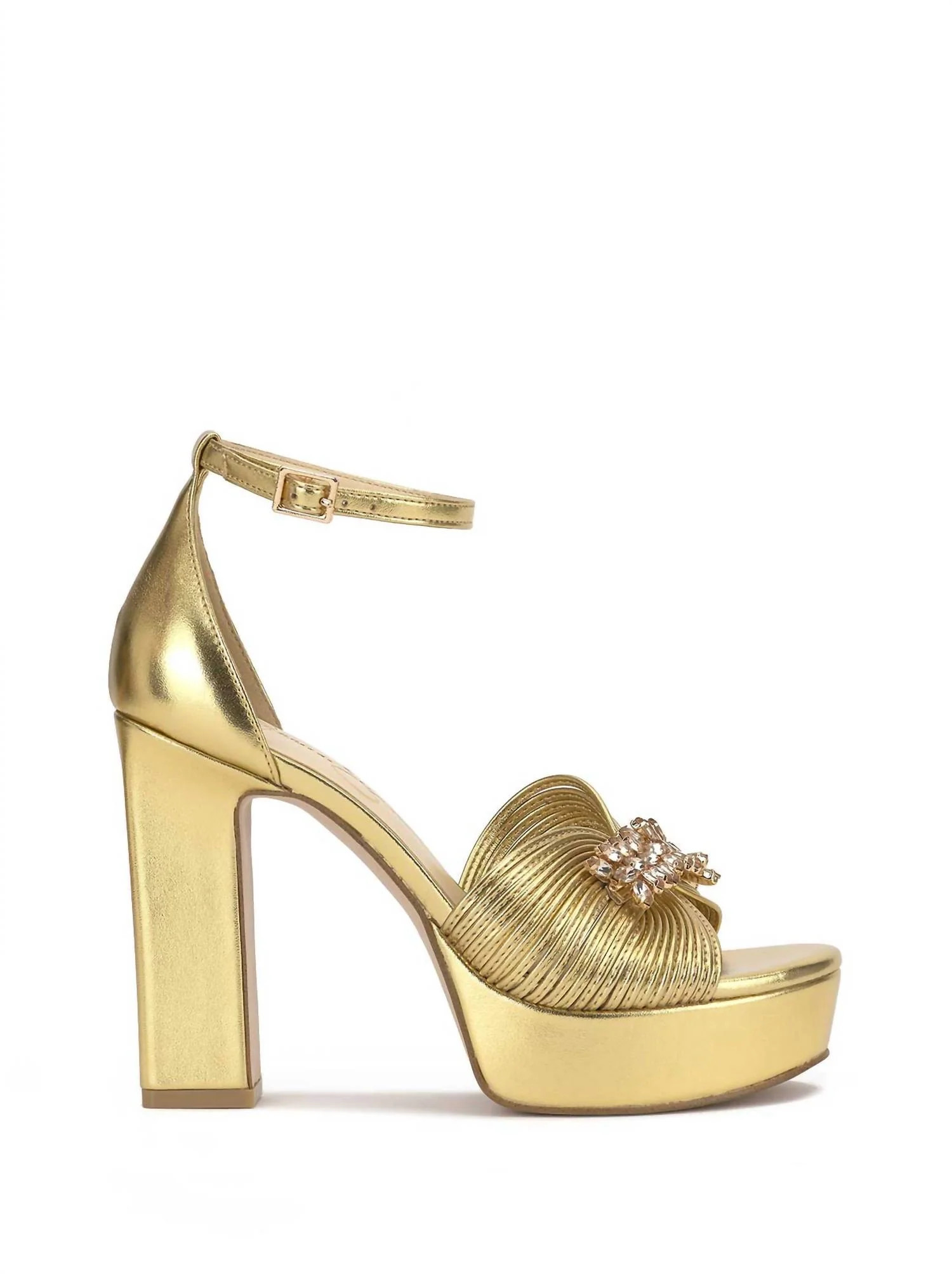 Anissia Platform In Gold | Shop Simon