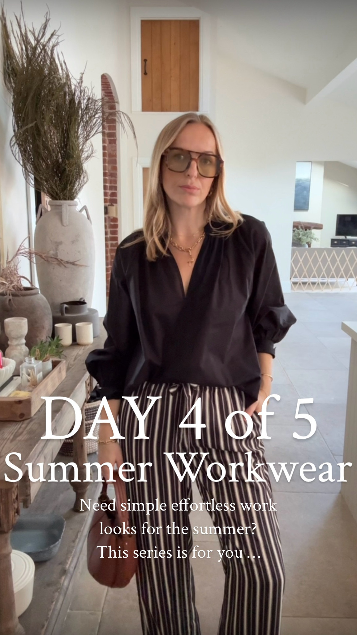 Day 4 of 5: Summer Workwear Series 

Swapping the classic shirt for something softer — this relaxed cotton blouse is the perfect feminine alternative, styled with these chic drapey trousers for an effortlessly smart look.

Relaxed and comfortable — yet still elevated enough for the office. 

#SummerWorkwear #WorkwearStyle #HighStreetStyle #EffortlessChic #InvestInStyle #OfficeOutfitIdeas #WorkwearInspo #SmartCasualStyle

Sizes 
Wearing a large in the blouse 
100% lightweight cotton - I’ve linked some alternative styles too. 
Wearing a medium in the trousers 
A lovely weight , good drape dull satin twill polyester. 

Sandals excellent value and very comfortable - true to size 

Budget outfit 
Office wear
Work wear 

#LTKsummer #LTKworkwear #LTKuk