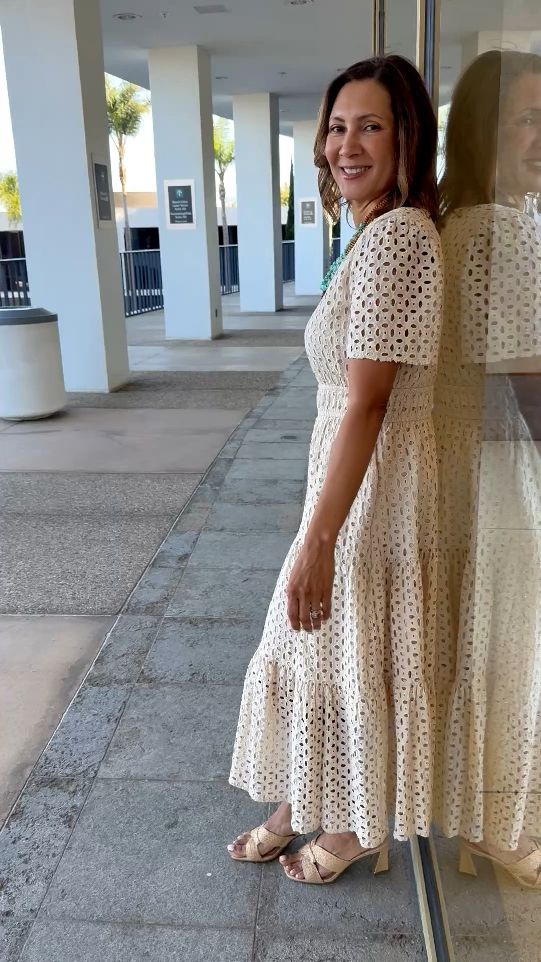 This easy to throw on and go summer short sleeve maxi dress is a pretty Amazon find. It comes in nine different colors! The eyelet detail is so on trend + it’s fully lined. It looks professional in the office in the office, and it’s pretty enough to wear to church, a graduation or to brunch.

#LTKmomlife #LTKOver40 #LTKWorkwear