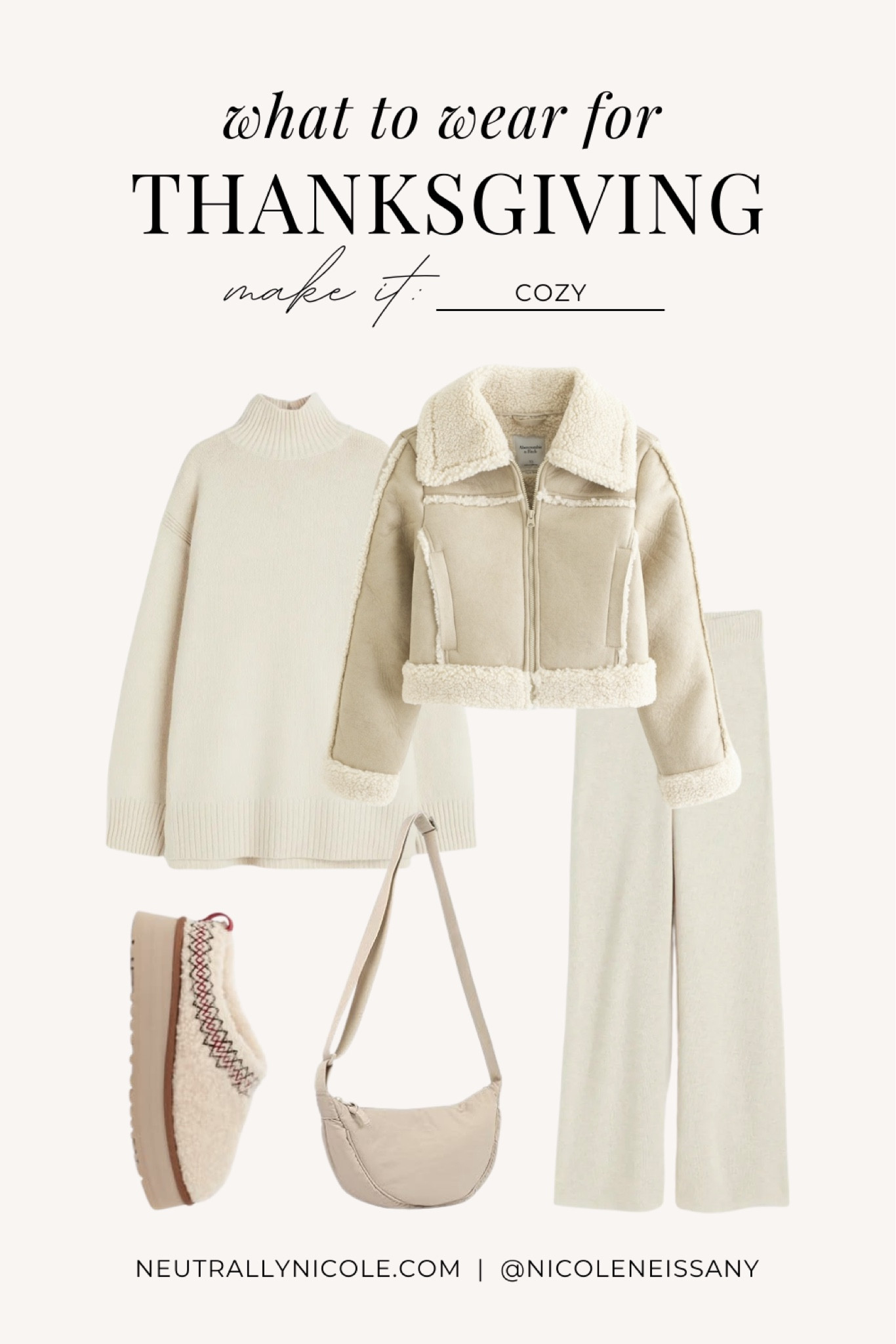 Cozy outfit for Thanksgiving — also perfect for everyday, fall activities, brunch, & more!

// fall fashion, fall outfit, fall outfits, fall trends, winter fashion, winter outfit, winter outfits, winter trends, what to wear for thanksgiving, thanksgiving outfit, casual outfit, errands outfit, everyday outfit, coffee run outfit, brunch outfit, pumpkin patch outfit, pumpkin picking outfit, apple picking outfit, loungewear outfit, holiday outfit, gifts for her, holiday gift guide for her, gift guide, turtleneck sweater, mock neck sweater, sweater pants, knit pants, fall sweater, oversized sweater, sherpa jacket, shearling jacket, cropped jacket, fall jacket, fall outerwear, UGGs outfit, Tazz UGGbraid slippers, fall shoes, Abercrombie, H&M, Amazon, Amazon fashion, Amazon finds, neutral outfit (10.28)

#liketkit #LTKU #LTKstyletip #LTKtravel #LTKHoliday #LTKshoecrush #LTKfindsunder50 #LTKitbag #LTKsalealert #LTKfindsunder100 #LTKGiftGuide #LTKSeasonal
