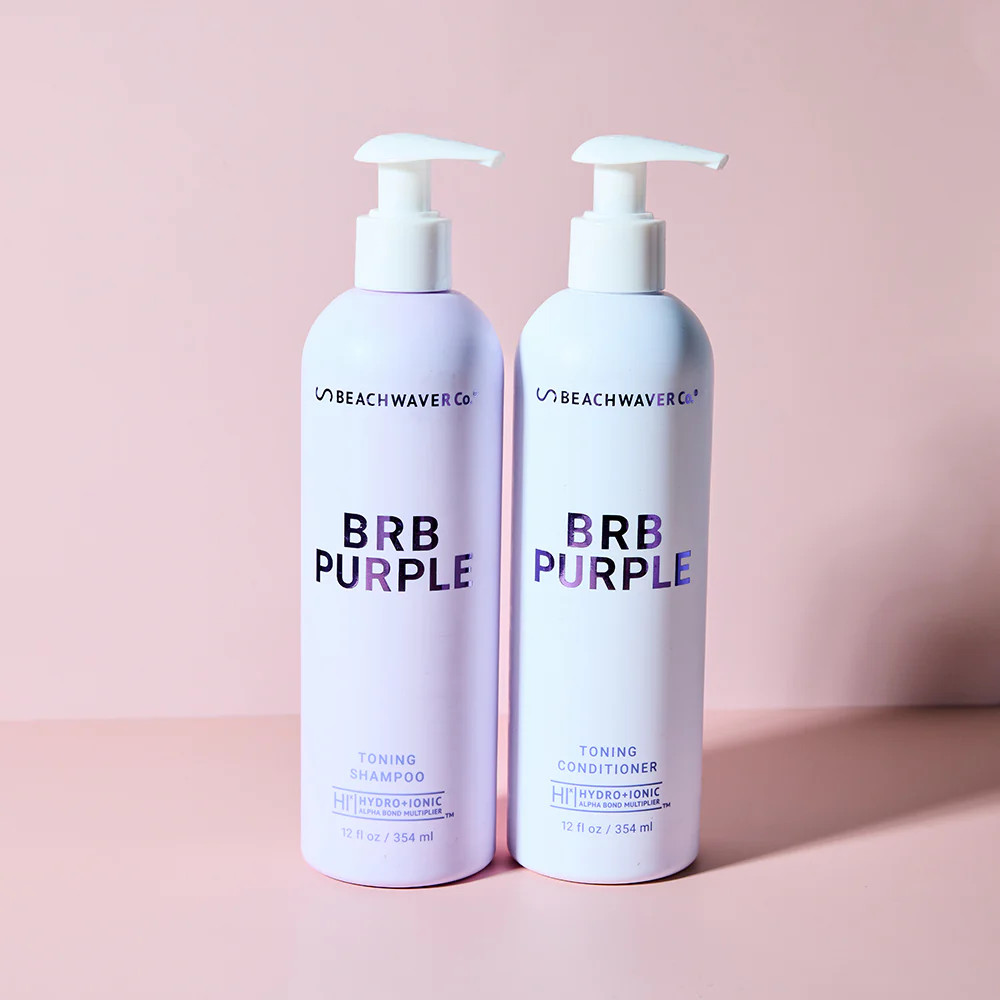 BRB Blonde Purple Shampoo & Conditioner | Beachwaver Co