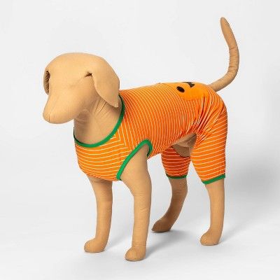 Halloween Pumpkin Dog and Cat Matching Family Pajamas - Orange | Target
