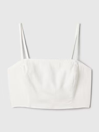Linen-Cotton Ultra-Cropped Cami | Gap (US)