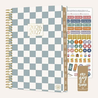 bloom daily planners 2026-2027 Academic Planner, 5.5" x 8.25", Soft Cover, Monthly & Weekly, Checkered | Target