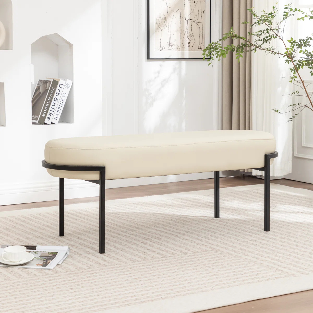 Jolanta Polyester Upholstered Bench | Wayfair North America