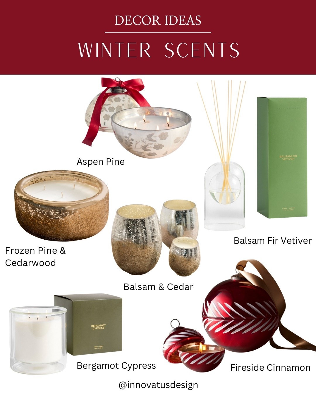 Add seasonal home fragrances and home scents to your spaces to set the mood! Here are our favorite Winter Scents this season  

#LTKHoliday #LTKHome #LTKSeasonal