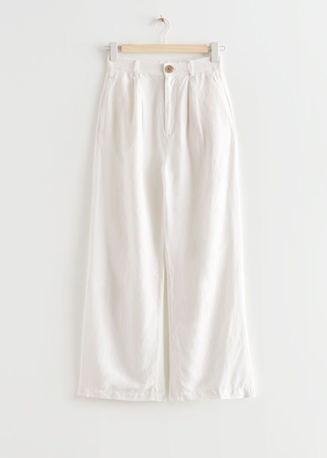 Wide High Waist Linen Trousers | & Other Stories (EU + UK)