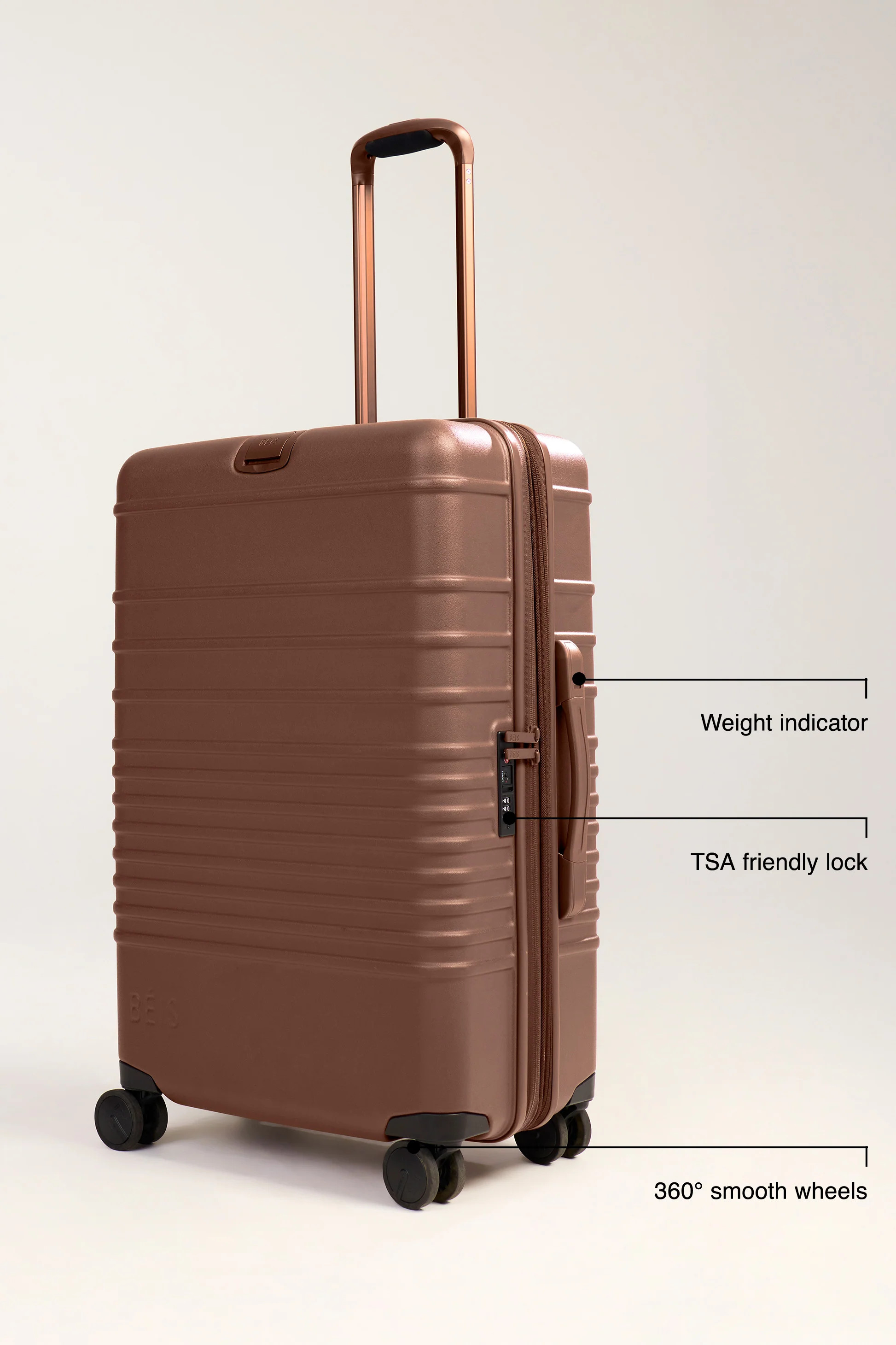 B\u00c9IS x poppi The Large Check-In Roller in Glossy Fruit Punch | BEIS
