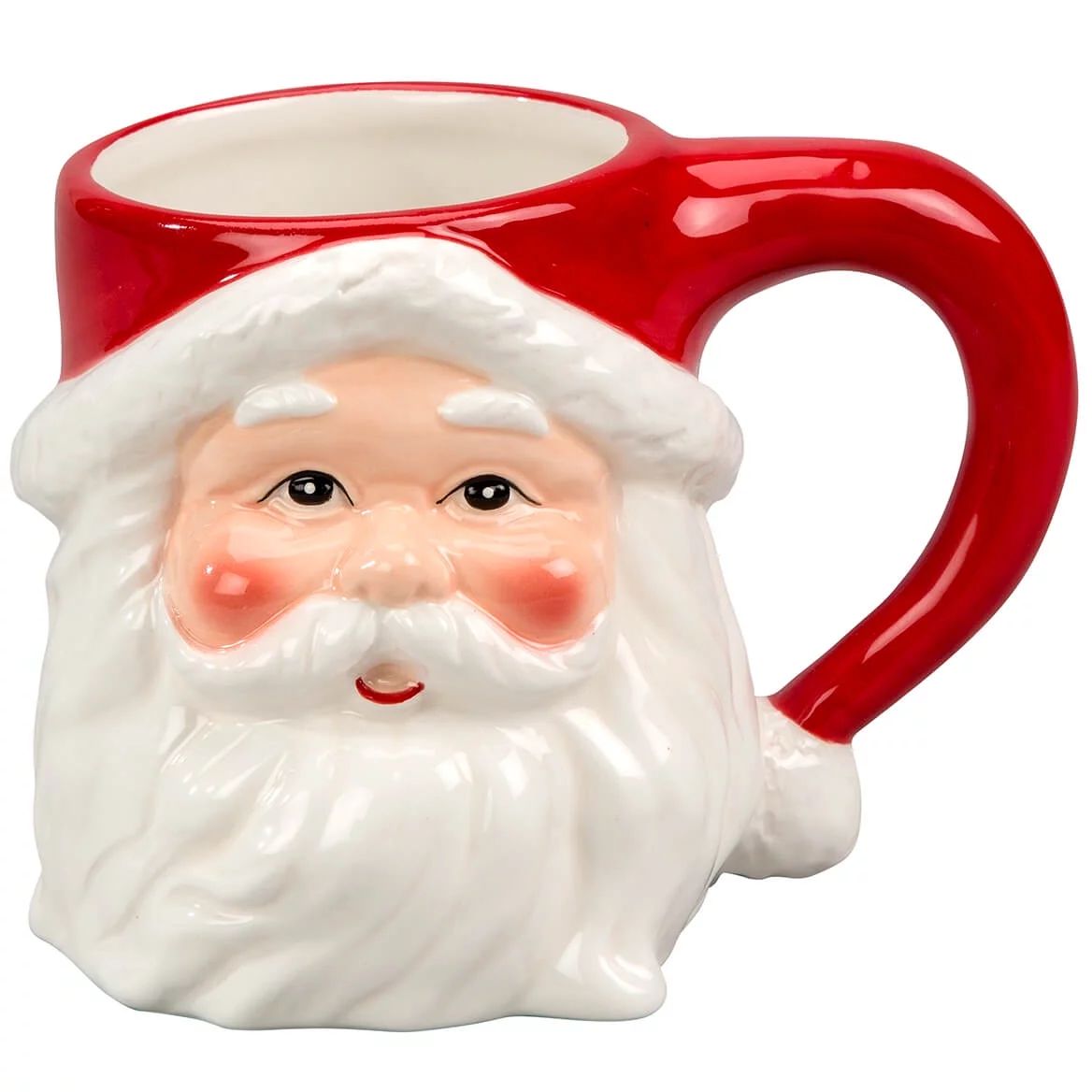 Fox Valley Traders Holiday Mug Santa, Red/White, Ceramic | Walmart (US)