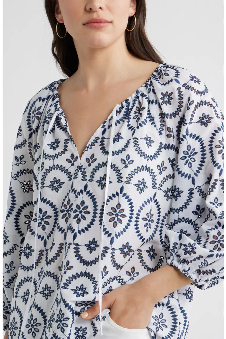 Embroidered Eyelet Lace Top (Women) | Nordstrom | Nordstrom