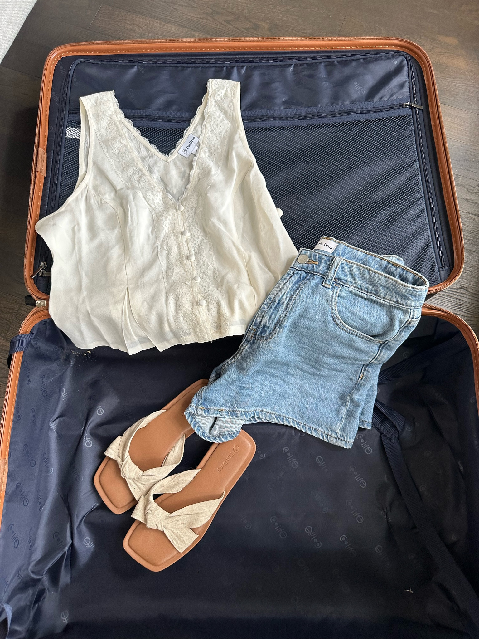What I packed: day at the beach/lunch outfit - top in size M, denim shorts in size 26, sandals tts.

#LTKStyleTip #LTKSeasonal