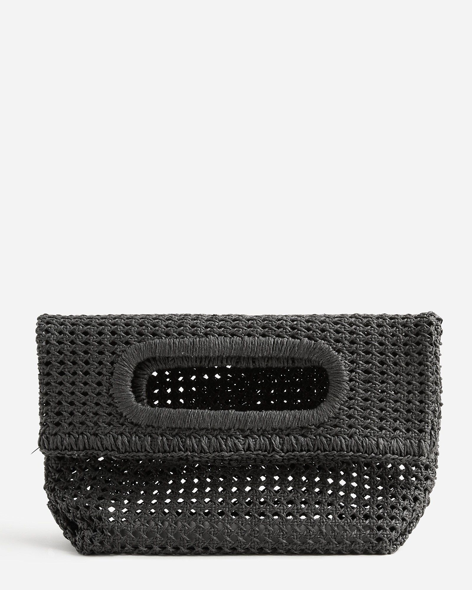 Open weave foldover clutch | J.Crew US