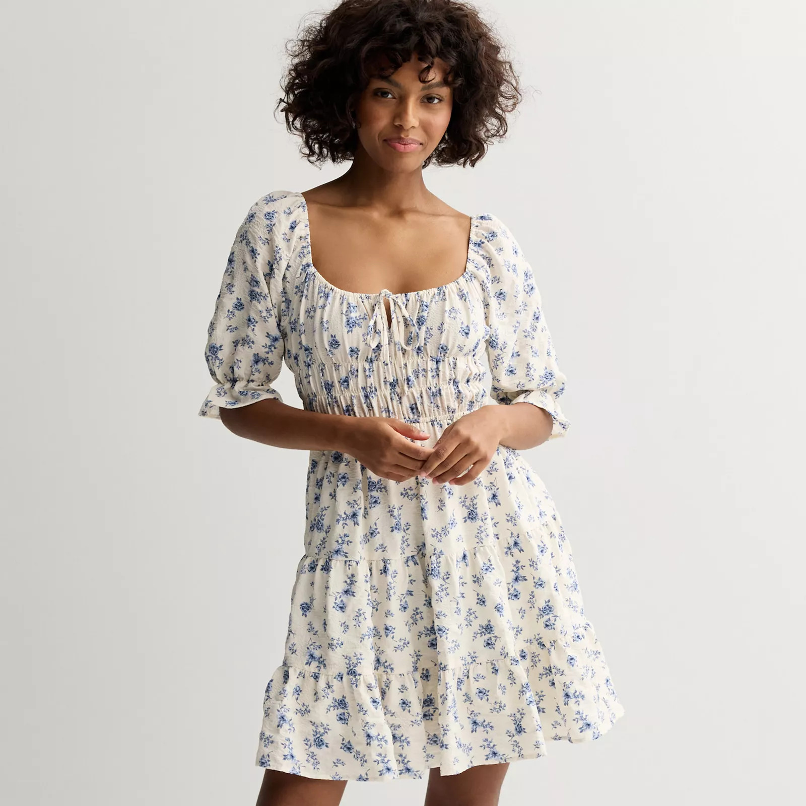 Juniors' Liberty Love 3/4 Sleeve Skater Dress | Kohl's