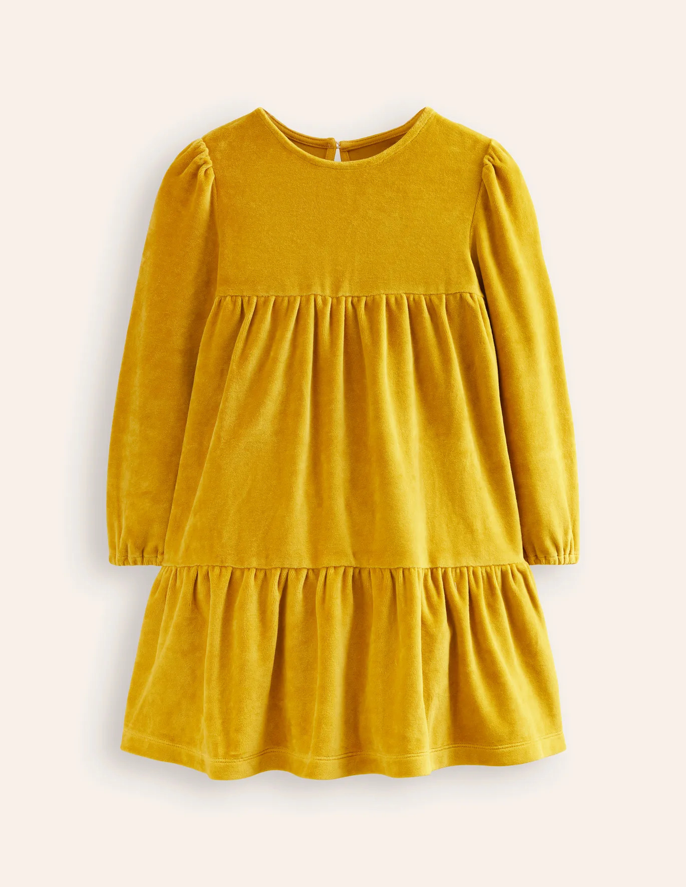 Tiered Velour Dress | Boden (US)