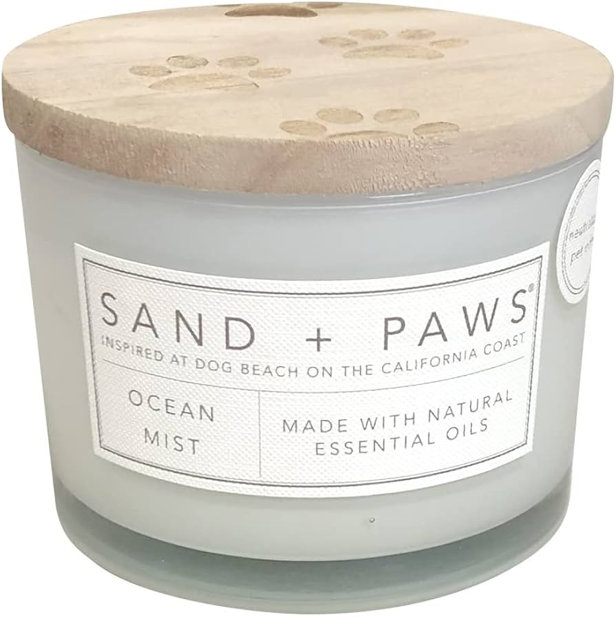 Sand + Paws Scented Candle - Ocean Mist - Additional Scents and Sizes – Luxurious Air Freshenin... | Amazon (US)