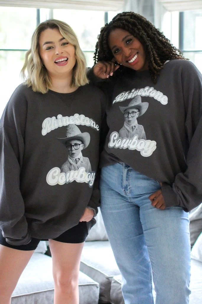 Rhinestone Cowboy Sweatshirt | Girl Tribe Co.