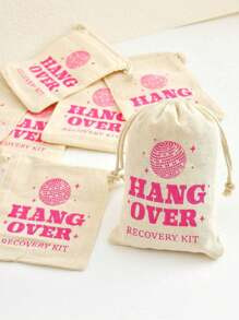 6pcs/2pcs Gunny bags, candy snack bags gift bags gift bags hangover Recovery Kit' Hangover Relief... | SHEIN