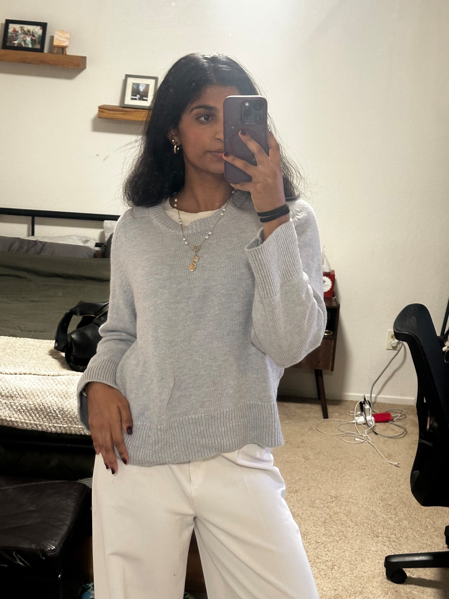 Monday work outfit! It was a bit chilly so did some layers🫶🏽

Abercrombie, sweater, womens fashion, outfit, winter, jewelry, layer, style, trousers, expresss

#LTKgrwm #LTKmorningroutine #LTKootd