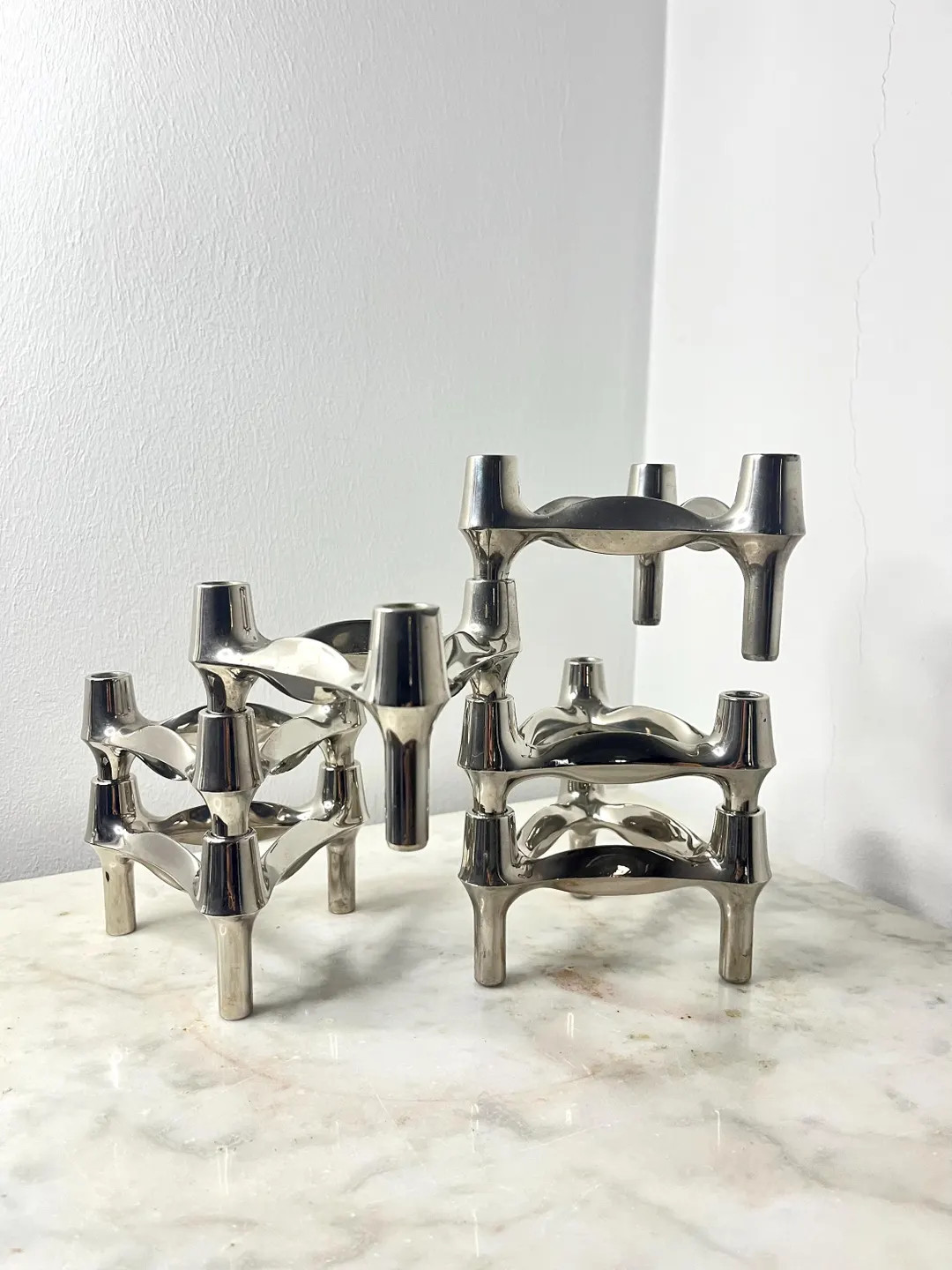 Vintage Stoff Nagel Modular Candle Holder, Iconic German Design, BMF Zinc Alloy, Mid-century Mode... | Etsy (US)