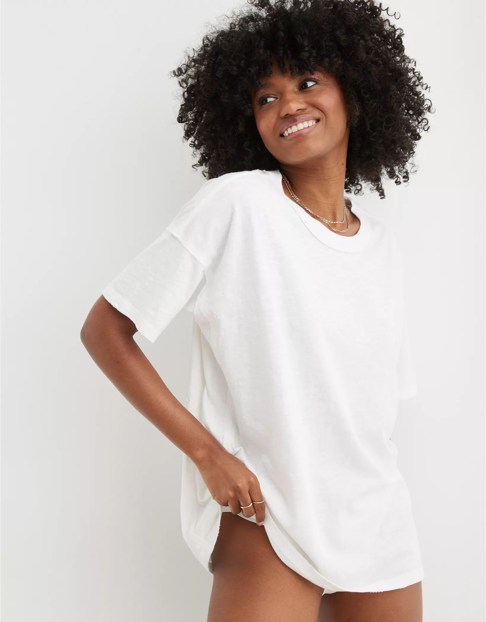 Aerie Oversized Crewneck Boyfriend T-Shirt | American Eagle Outfitters (US & CA)