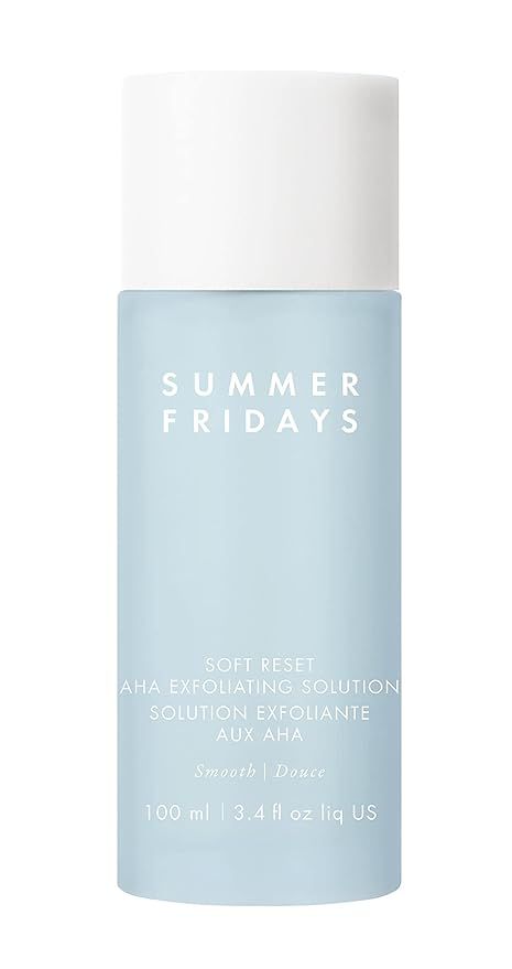 Summer Fridays Soft Reset AHA Exfoliating Solution - Skin Evening, Brightening, Lactic and Glycol... | Amazon (US)