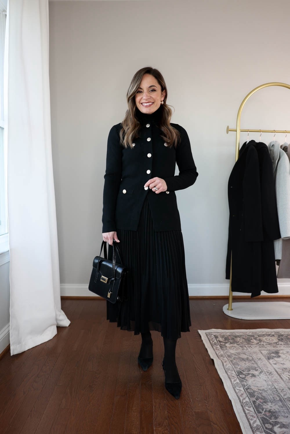 One top, three bottoms! Three petite-friendly winter outfits for work with one top and three bottoms. 

Top (Ann Taylor): petite xxs 
Skirt (Aritzia): xs 
Tights (Sheertex): xxs 
Heels (Sam Edelman): tts 
Black Turtleneck (Aritzia): xxs 
Bag (J.Crew): sold out 

I linked a few alternate options for pieces that are sold out or low in stock as well as different price points. 

My measurements for reference: I’m 4’10” and 105lbs. My bust, waist, and hip measurement is 32”, 24”, and 36”.

#LTKPetite