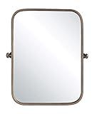 Creative Co-Op Round Edge Metal Framed Pivot Wall Mirror, Copper Finish | Amazon (US)