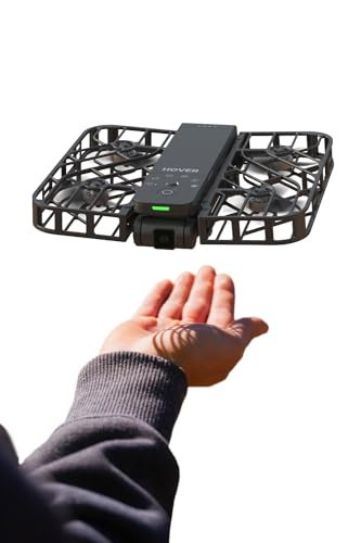 HOVERAir X1 Drone with Camera, Self-Flying Camera Drone with Follow Me Mode, Foldable Mini Drone with HDR Video Capture, Palm Takeoff, Intelligent Flight Paths, Hands-Free Control Black (Standard) | Amazon (US)