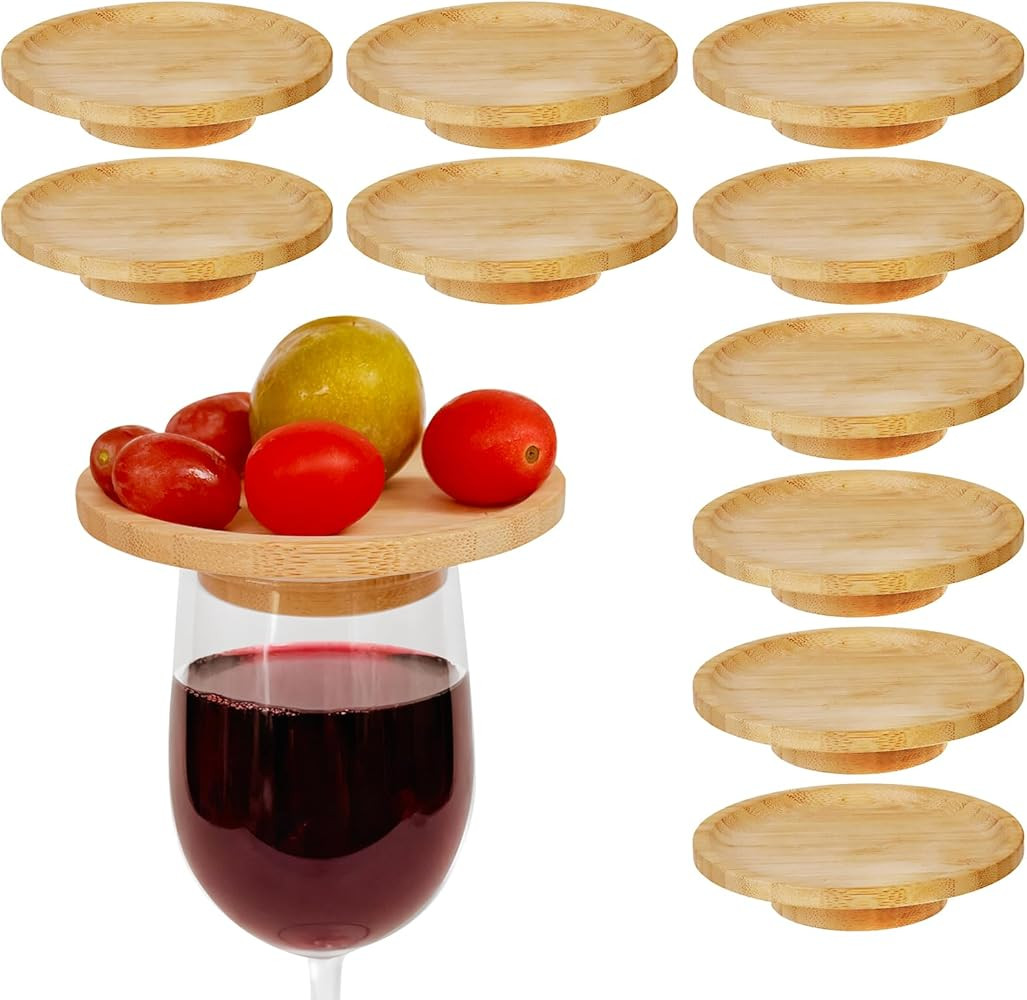 4 Inche Wine Glass Charcuterie Topper,10 Pcs Mini Charcuteries Boards for Wine Glass,Charcuterie ... | Amazon (US)