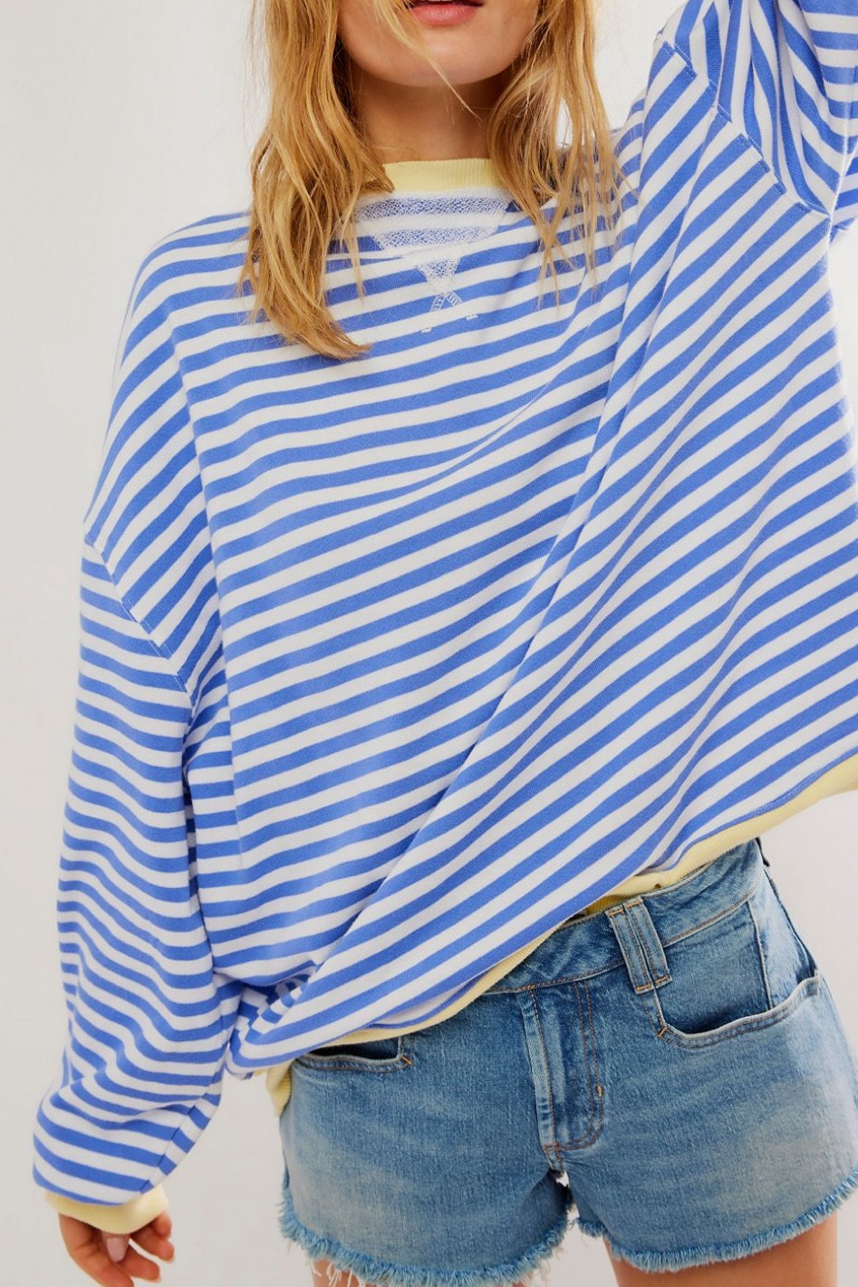 Back in stock in M & L! I prefer to size down because it runs oversized!! 