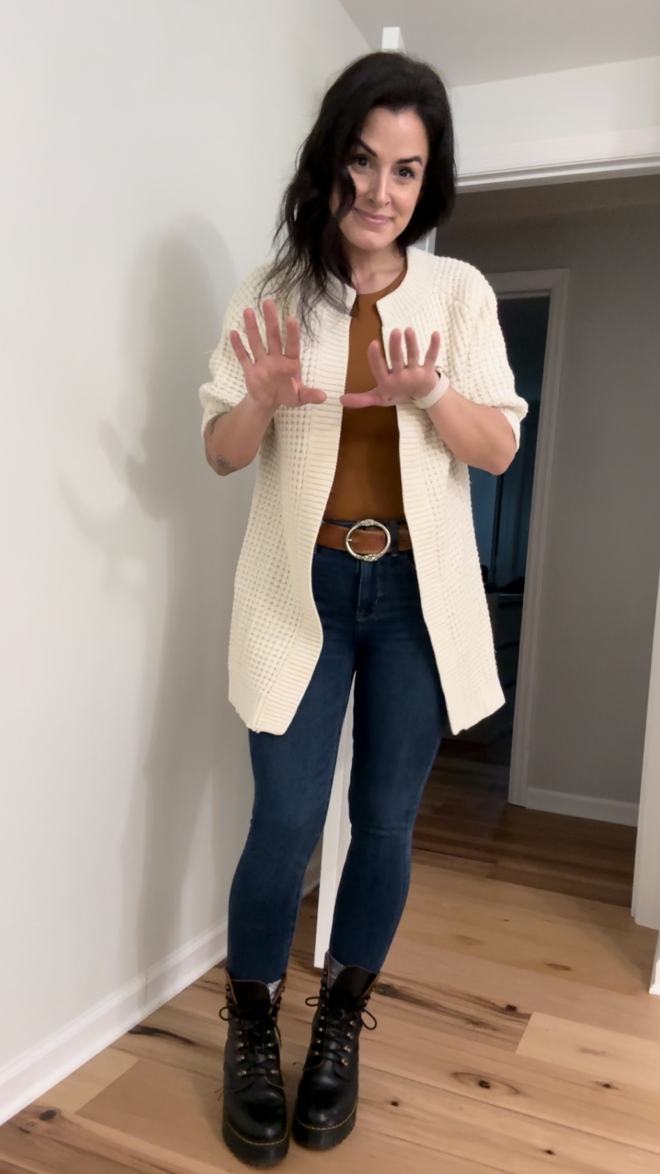 OOTD, amazon skims dupe bodysuit, american eagle jeans, ae, jeans, doc martens

#LTKworkwear #LTKstyletip #LTKbeauty