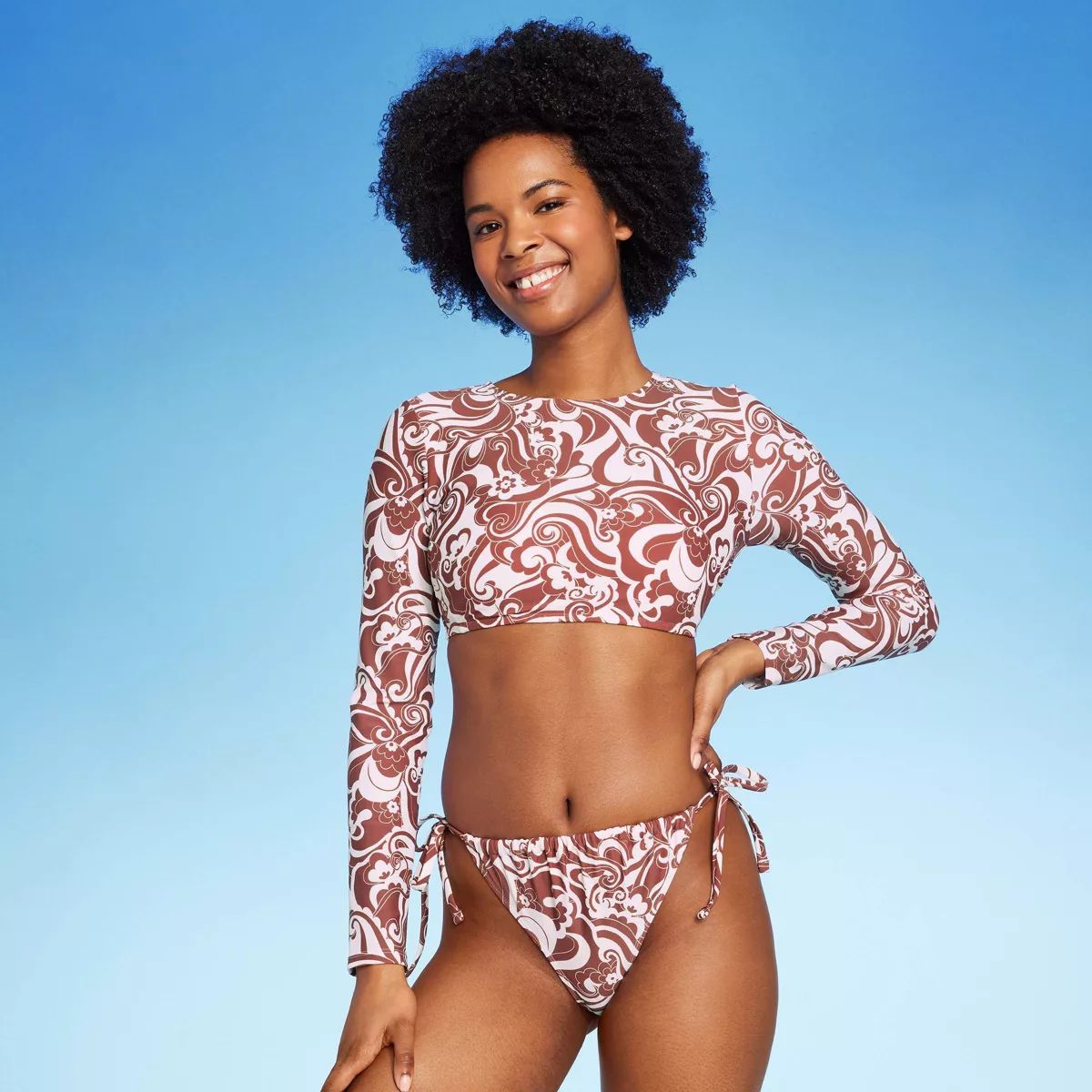 Women's Lace-Up Back Rash Guard - Wild Fable™ | Target