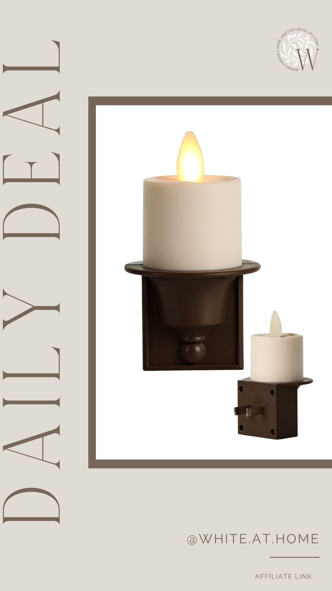How cute are these flameless candle nightlights! Easy to plug into any hallway, kitchen, or bathroom and they give the prettiest glow. Dust to dawn auto sensor!

#LTKHome