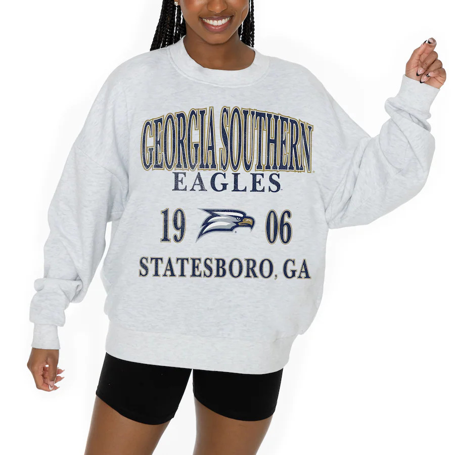 Georgia Southern Eagles Gameday Couture Women's Premium Fleece Pullover Sweatshirt - Ash | Fanatics