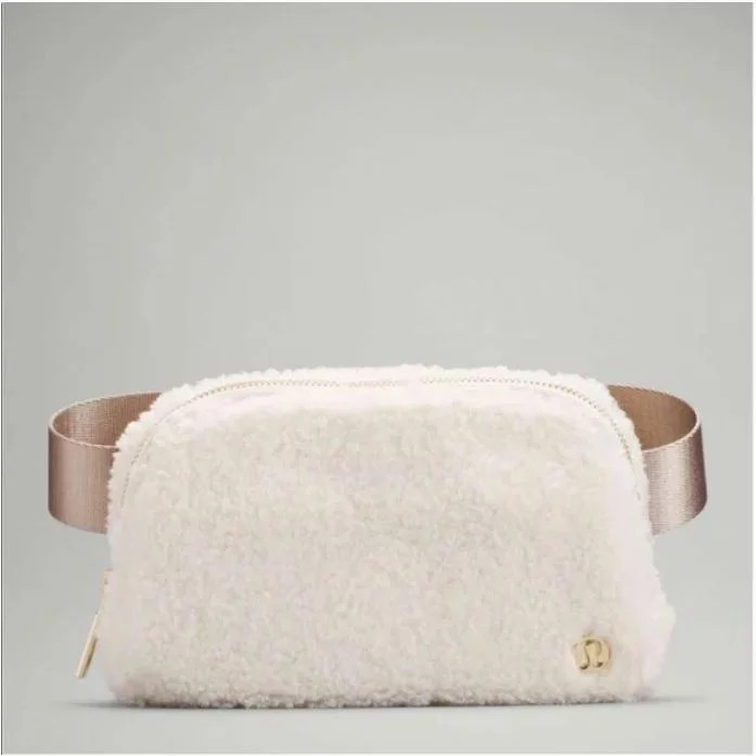 Lululemon Athletica Everywhere Fleece Belt Bag ~ Natural Ivory/Trench (7.5" x 2" x 5"), 1L - Walm... | Walmart (US)