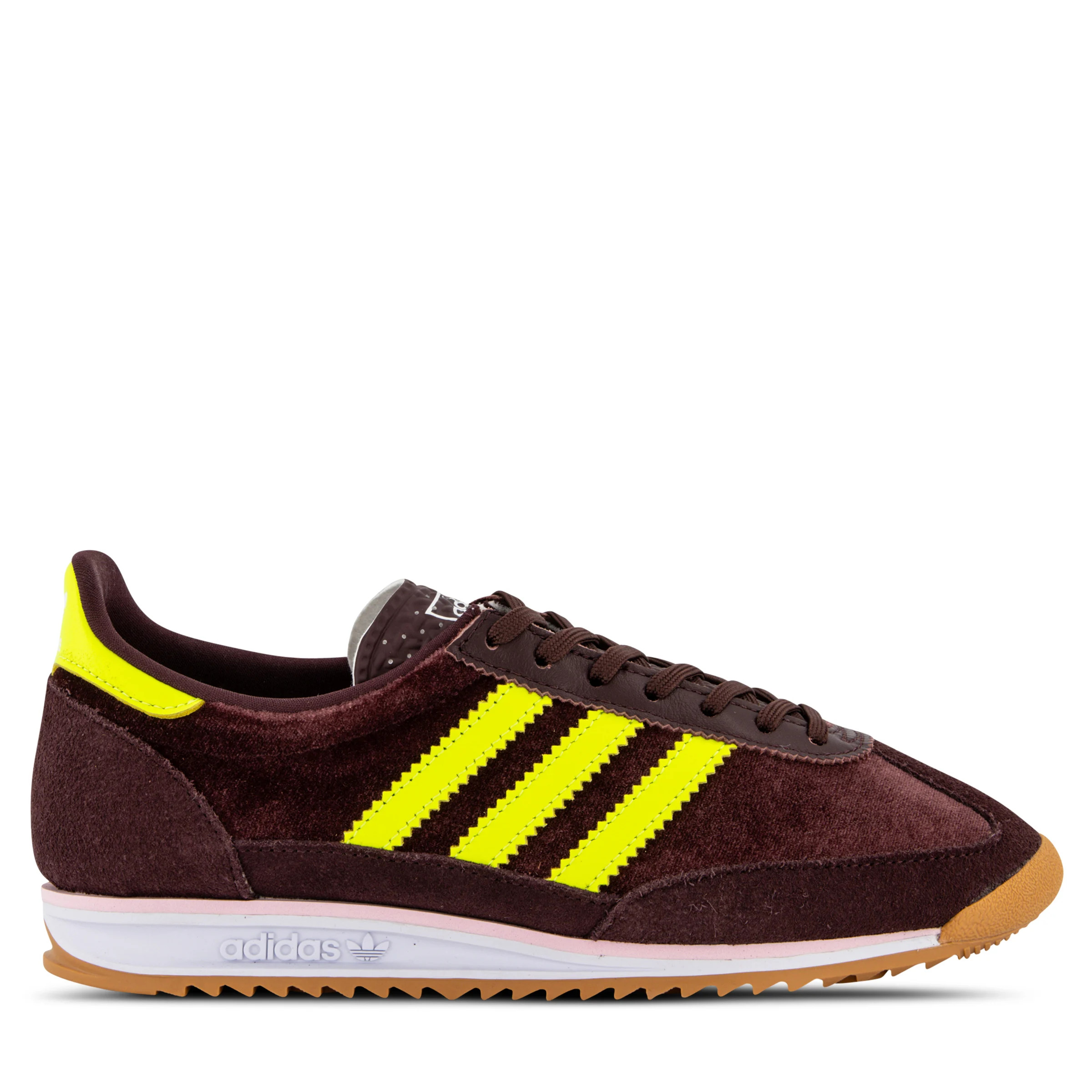 adidas Originals SL 72 OG Womens Burgandy/Yellow | Hype DC | Hype DC