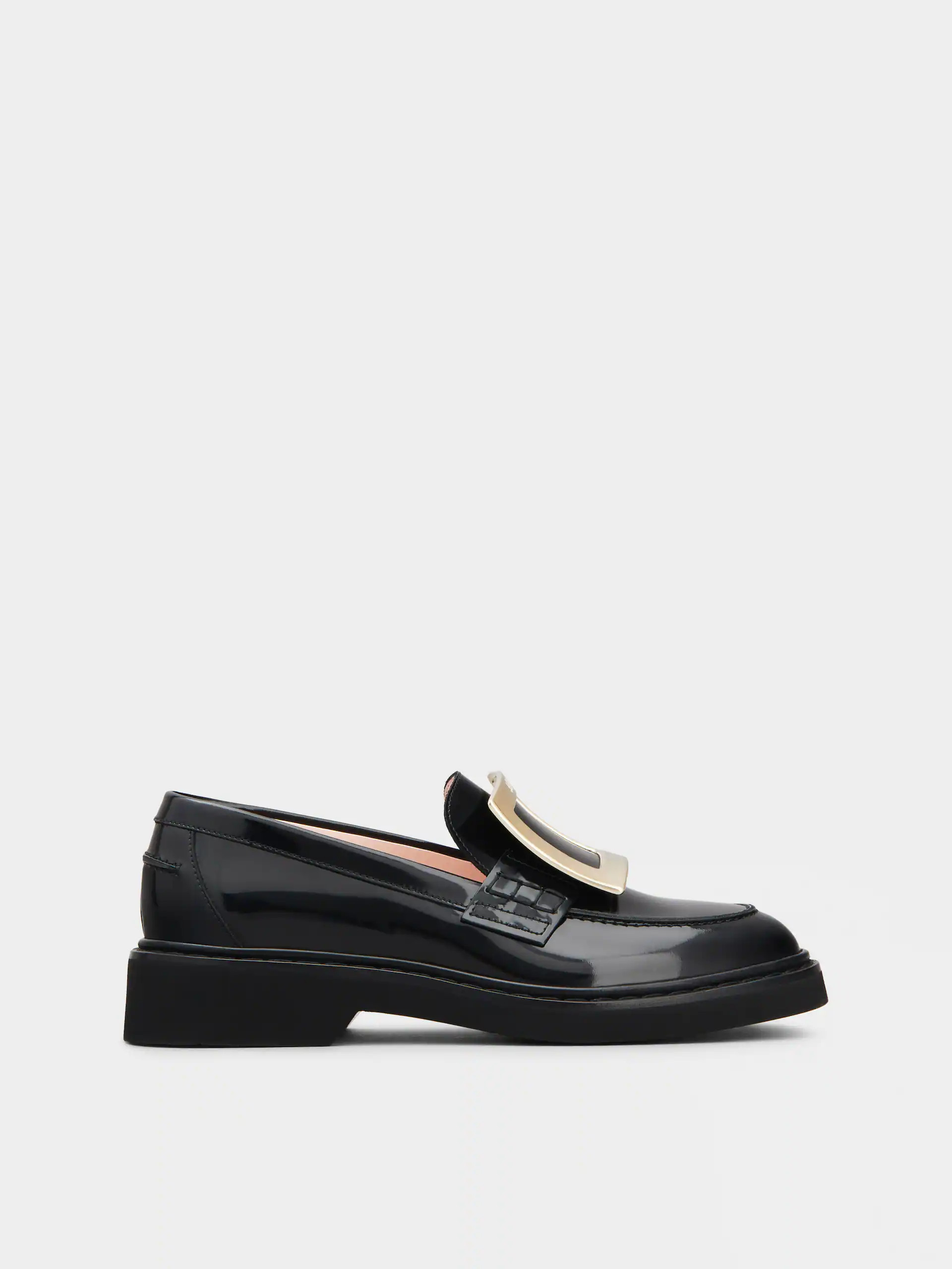 Viv' Rangers Metal Buckle Loafers in Leather | Roger Vivier (UK)