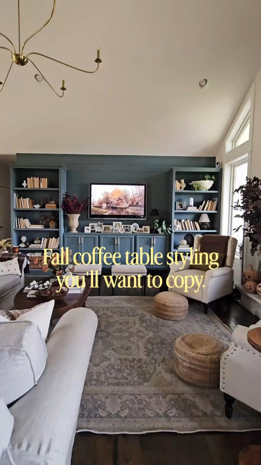 Fall coffee table styling

#LTKSeasonal #LTKHome #LTKstorytime