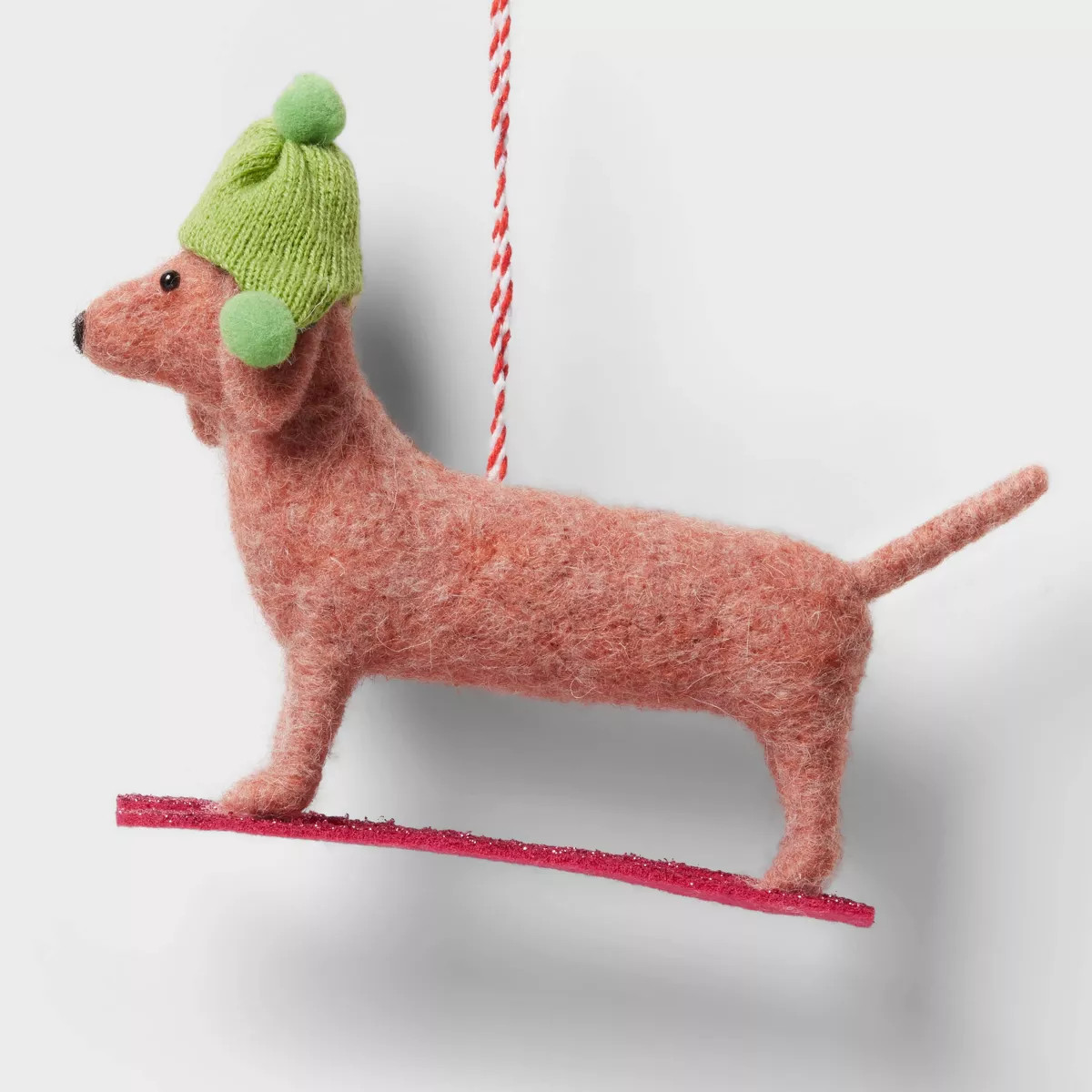 Felted Wool Dachshund Dog Christmas Tree Ornament - Wondershop™ | Target