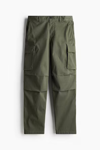 H & M - Relaxed Fit Cargo Pants - Green | H&M (US + CA)
