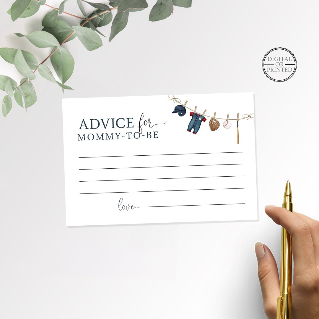 Baseball Advice Cards Little Slugger Baby Shower Advice - Etsy | Etsy (US)