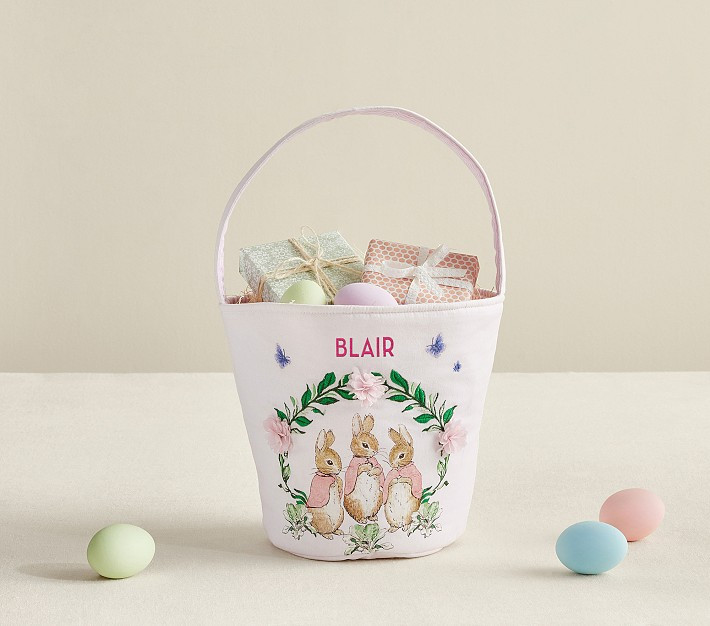Peter Rabbit™ Flopsy™ Bunnies Easter Baby Bucket | Pottery Barn Kids